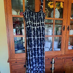 Soma Blue and White Maxi Dress